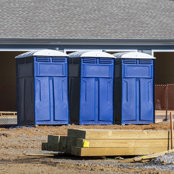 how can i report damages or issues with the porta potties during my rental period in Rio Pinar